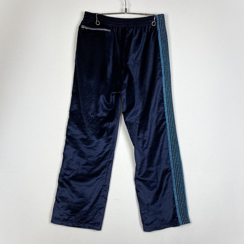 【中古品】【メンズ】 NEEDLES ニードルス × LHP エルエイチピー 別注 VELOUR TRACK PANTS ベロア トラックパンツ ボトムス 140-261027-yo-24-teih サイズ：M カラー：ブルー 万代Net店