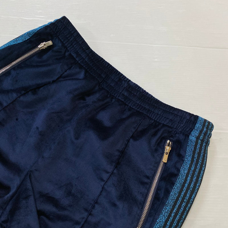 【中古品】【メンズ】 NEEDLES ニードルス × LHP エルエイチピー 別注 VELOUR TRACK PANTS ベロア トラックパンツ ボトムス 140-261027-yo-24-teih サイズ：M カラー：ブルー 万代Net店