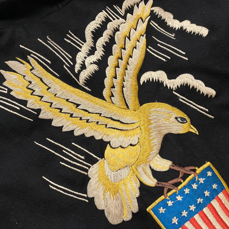 【中古品】【メンズ】 TAILOR TOYO テーラー東洋 KOSHO & CO. EAGLE＆DRAGON SUKA WOOL JACKET TT11455 港商 イーグル アンド ドラゴン スカ ウールジャケット アウター 145-261027-yo-20-teih サイズ：大 カラー：ブラック 万代Net店