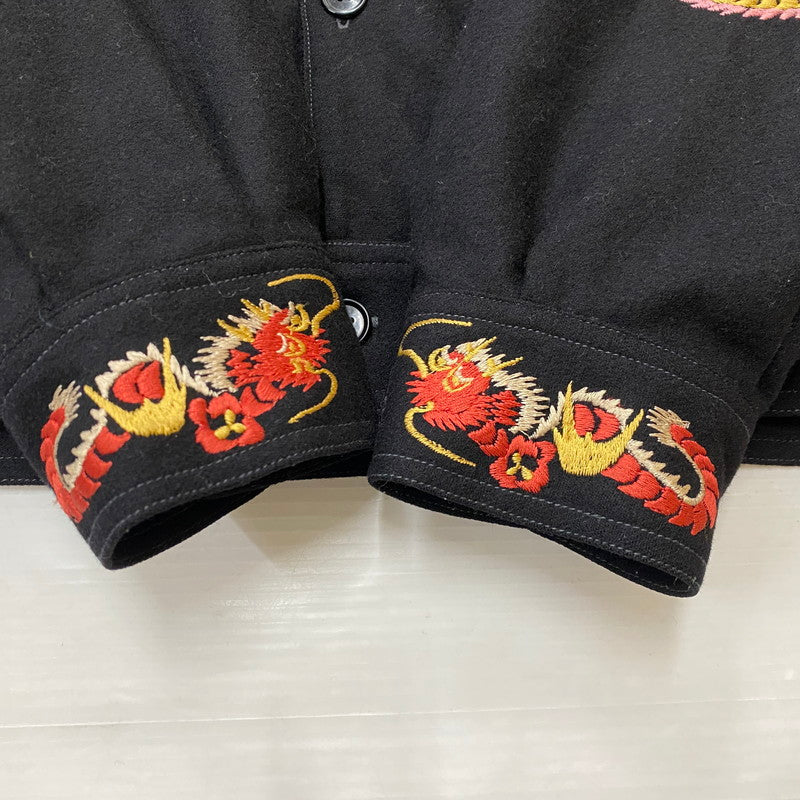 【中古品】【メンズ】 TAILOR TOYO テーラー東洋 KOSHO & CO. EAGLE＆DRAGON SUKA WOOL JACKET TT11455 港商 イーグル アンド ドラゴン スカ ウールジャケット アウター 145-261027-yo-20-teih サイズ：大 カラー：ブラック 万代Net店