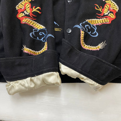 【中古品】【メンズ】 TAILOR TOYO テーラー東洋 KOSHO & CO. EAGLE＆DRAGON SUKA WOOL JACKET TT11455 港商 イーグル アンド ドラゴン スカ ウールジャケット アウター 145-261027-yo-20-teih サイズ：大 カラー：ブラック 万代Net店