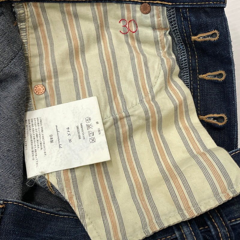 【現状渡し品】【メンズ】 ANACHRONORM アナクロノーム STANDARD BAL期 DENIM PANTS スタンダード バルキ デニム パンツ ボトムス ジーンズ 151-261029-sa-17-teih サイズ：30 カラー：インディゴ 万代Net店