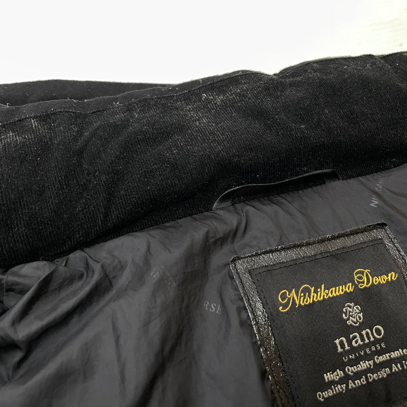 【中古品】【メンズ】 NANO UNIVERSE ナノユニバース NISHIKAWA DOWN JACKET 668-921-4002 ニシカワ ダウン ジャケット アウター 147-261028-sa-14-teih サイズ：L カラー：ブラック 万代Net店