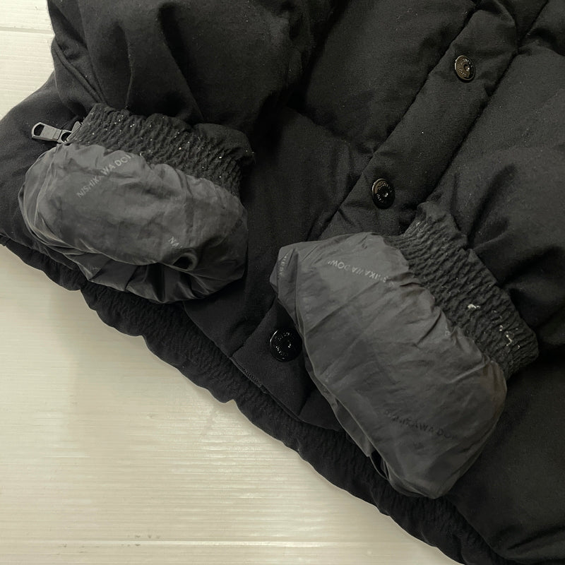 【中古品】【メンズ】 NANO UNIVERSE ナノユニバース NISHIKAWA DOWN JACKET 668-921-4002 ニシカワ ダウン ジャケット アウター 147-261028-sa-14-teih サイズ：L カラー：ブラック 万代Net店