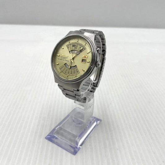 【中古品】【メンズ】 ORIENT オリエント AUTO MULTI YEAR CALENDAR FEU00008C オート マルチイヤー カレンダー 腕時計 自動巻き 197-261028-yo-06-teih カラー：シルバー 万代Net店