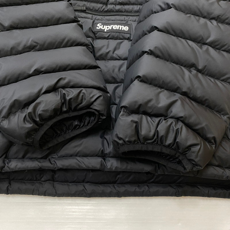 【中古品】【メンズ】 SUPREME シュプリーム 25FW MICRO DOWN HALF ZIP HOODED PULLOVER JACKET マイクロダウン ハーフジップ フーデッド プルオーバー ジャケット アウター 149-261027-yo-23-teih サイズ：XXL カラー：ブラック 万代Net店
