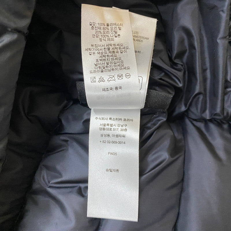 【中古品】【メンズ】 SUPREME シュプリーム 25FW MICRO DOWN HALF ZIP HOODED PULLOVER JACKET マイクロダウン ハーフジップ フーデッド プルオーバー ジャケット アウター 149-261027-yo-23-teih サイズ：XXL カラー：ブラック 万代Net店