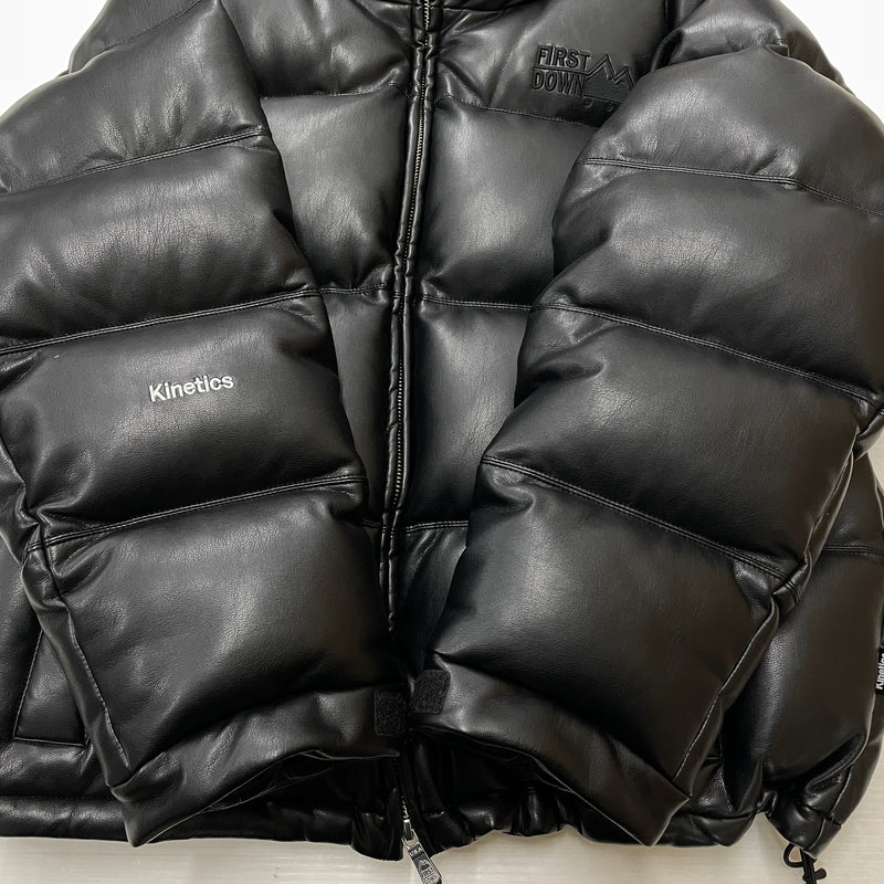 【現状渡し品】【メンズ】 KINETICS キネティックス × FIRST DOWN ファースト ダウン 別注コラボ BUBBLE DOWN JKT F942118 バブル ダウン ジャケット アウター 144-261028-sa-07-teih サイズ：XS カラー：ブラック 万代Net店