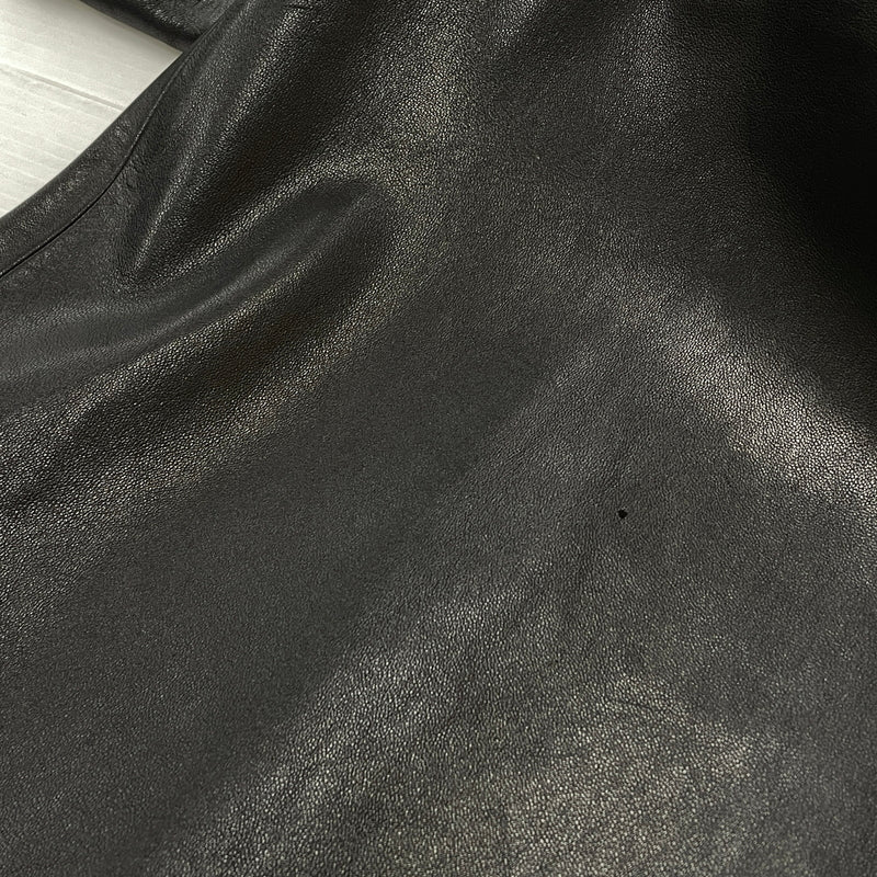 【中古品】【レディース】 AGNES B アニエス べー RAM LEATHER COAT ラム レザー コート アウター 170-261028-sa-02-teih サイズ：2 カラー：ブラック 万代Net店