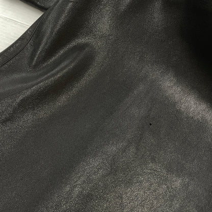 【中古品】【レディース】 AGNES B アニエス べー RAM LEATHER COAT ラム レザー コート アウター 170-261028-sa-02-teih サイズ：2 カラー：ブラック 万代Net店