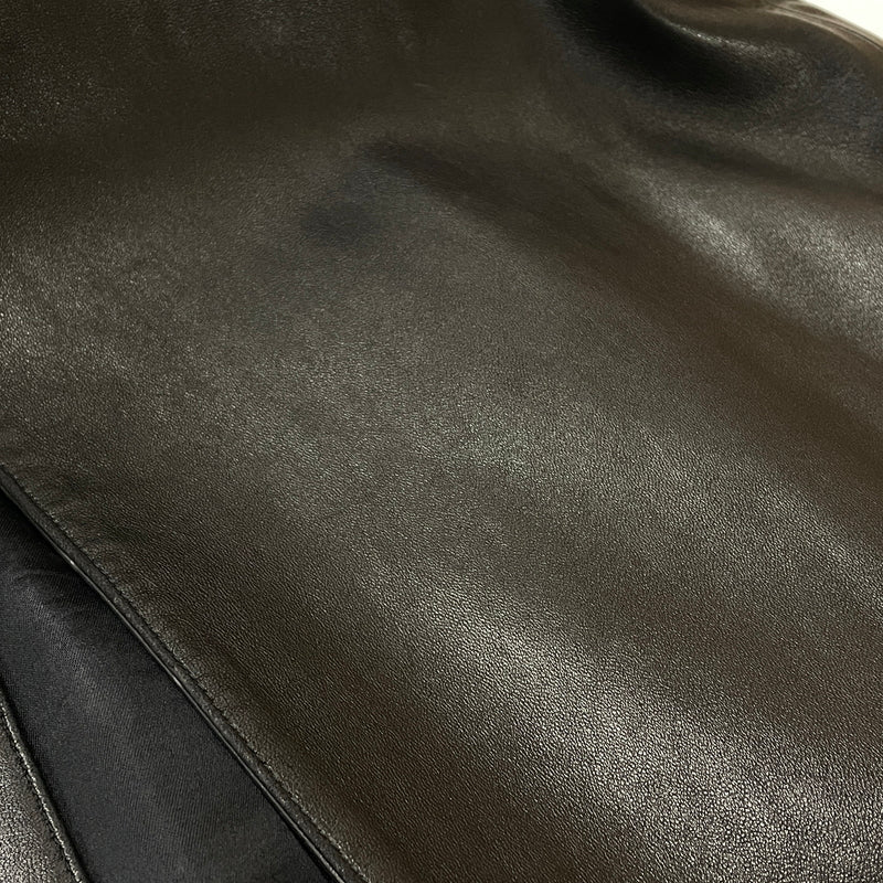 【中古品】【レディース】 AGNES B アニエス べー RAM LEATHER COAT ラム レザー コート アウター 170-261028-sa-02-teih サイズ：2 カラー：ブラック 万代Net店