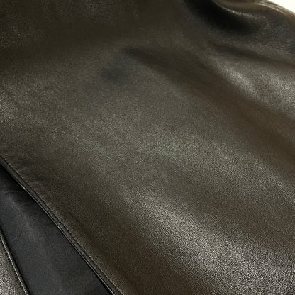 【中古品】【レディース】 AGNES B アニエス べー RAM LEATHER COAT ラム レザー コート アウター 170-261028-sa-02-teih サイズ：2 カラー：ブラック 万代Net店