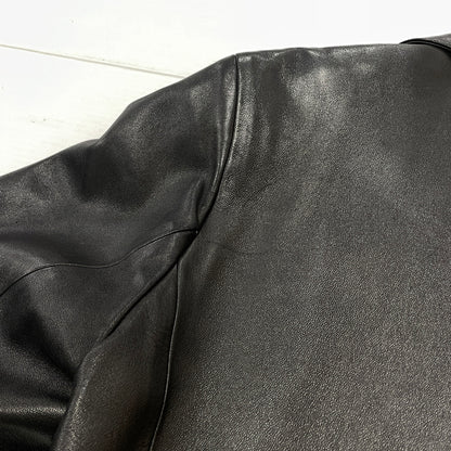 【中古品】【レディース】 AGNES B アニエス べー RAM LEATHER COAT ラム レザー コート アウター 170-261028-sa-02-teih サイズ：2 カラー：ブラック 万代Net店