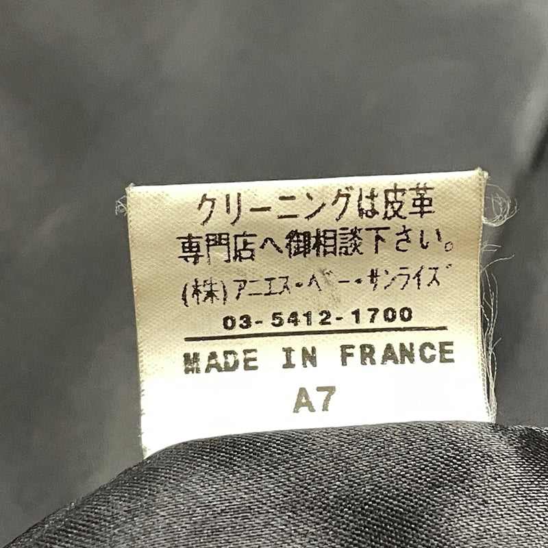 【中古品】【レディース】 AGNES B アニエス べー RAM LEATHER COAT ラム レザー コート アウター 170-261028-sa-02-teih サイズ：2 カラー：ブラック 万代Net店