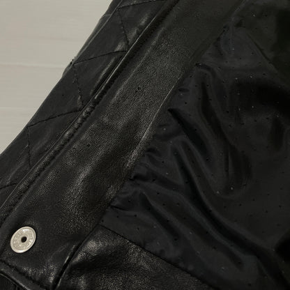 【中古品】【メンズ】 DIESEL ディーゼル RAM LEATHER RIDERS JACKET ラム レザー ライダース ジャケット アウター 141-261028-sa-05-teih サイズ：M カラー：ブラック 万代Net店