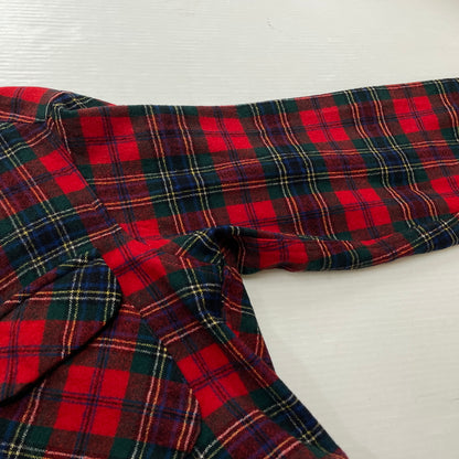【現状渡し品】【メンズ】 PENDLETON ペンドルトン 70S VINTAGE WOOL CHECK SHIRT 70年代 ヴィンテージ ウール チェック シャツ 長袖 トップス 145-261029-sa-08-teih サイズ：M カラー：レッド 万代Net店
