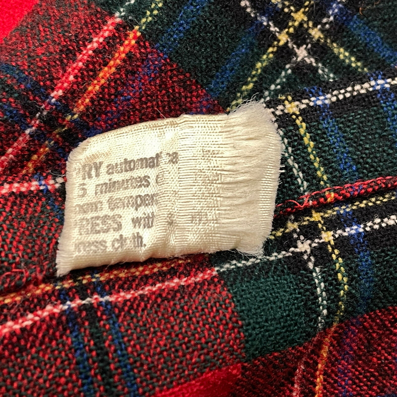 【現状渡し品】【メンズ】 PENDLETON ペンドルトン 70S VINTAGE WOOL CHECK SHIRT 70年代 ヴィンテージ ウール チェック シャツ 長袖 トップス 145-261029-sa-08-teih サイズ：M カラー：レッド 万代Net店