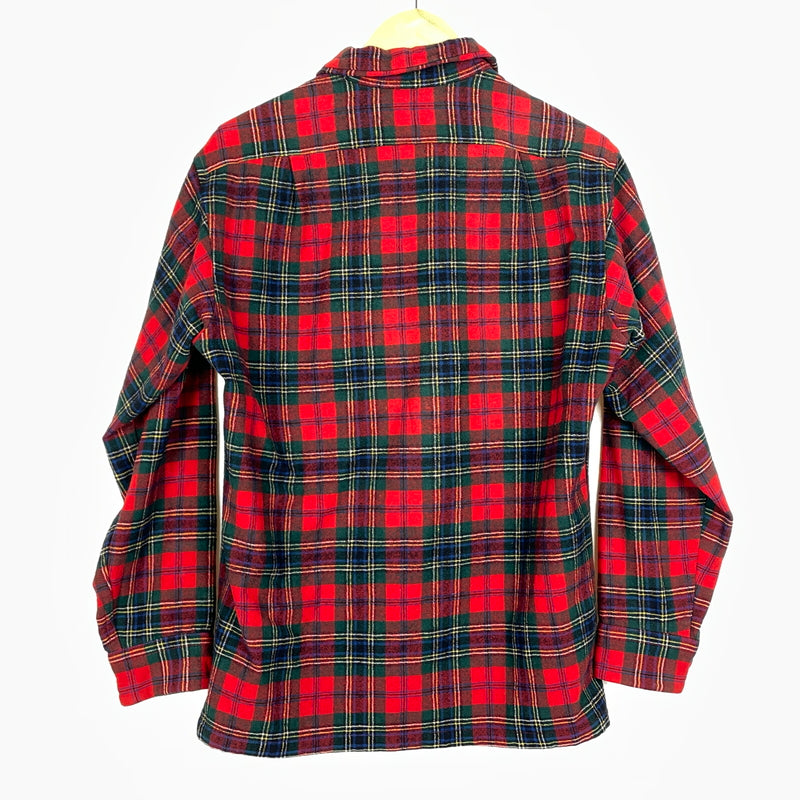 【現状渡し品】【メンズ】 PENDLETON ペンドルトン 70S VINTAGE WOOL CHECK SHIRT 70年代 ヴィンテージ ウール チェック シャツ 長袖 トップス 145-261029-sa-08-teih サイズ：M カラー：レッド 万代Net店