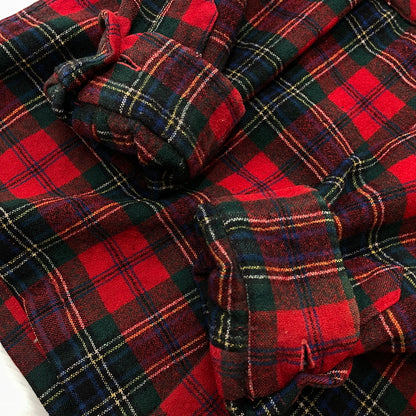 【現状渡し品】【メンズ】 PENDLETON ペンドルトン 70S VINTAGE WOOL CHECK SHIRT 70年代 ヴィンテージ ウール チェック シャツ 長袖 トップス 145-261029-sa-08-teih サイズ：M カラー：レッド 万代Net店