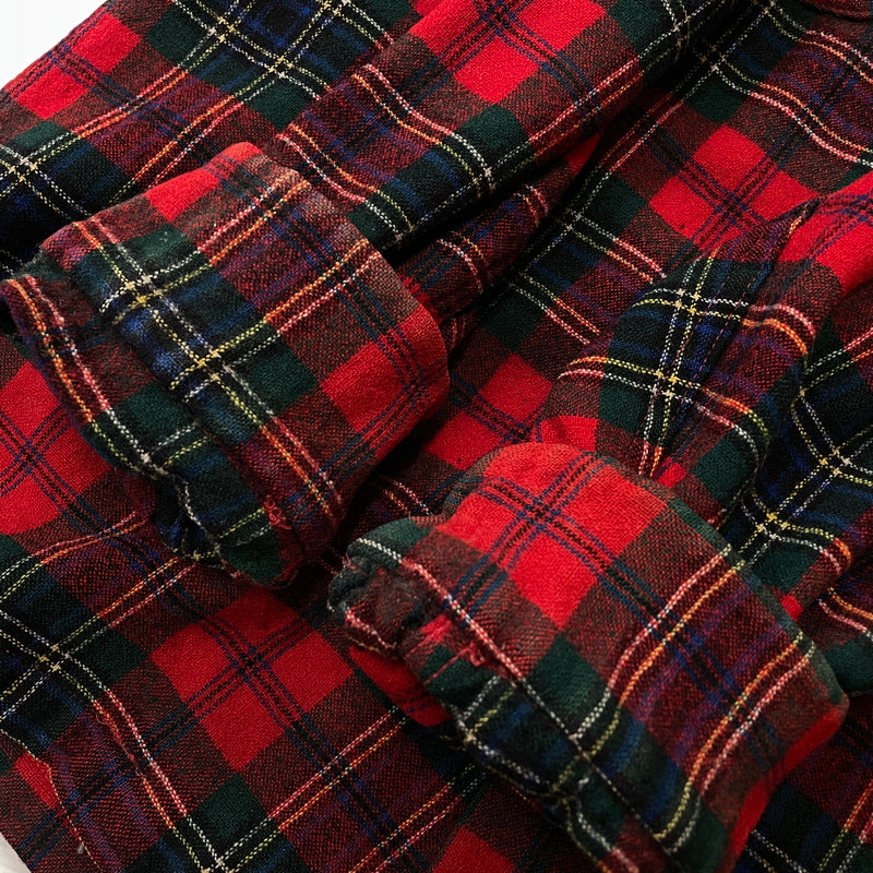 【現状渡し品】【メンズ】 PENDLETON ペンドルトン 70S VINTAGE WOOL CHECK SHIRT 70年代 ヴィンテージ ウール チェック シャツ 長袖 トップス 145-261029-sa-08-teih サイズ：M カラー：レッド 万代Net店
