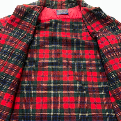 【現状渡し品】【メンズ】 PENDLETON ペンドルトン 70S VINTAGE WOOL CHECK SHIRT 70年代 ヴィンテージ ウール チェック シャツ 長袖 トップス 145-261029-sa-08-teih サイズ：M カラー：レッド 万代Net店