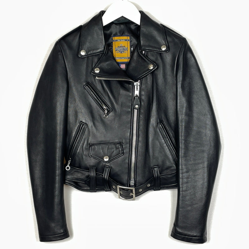 【中古品】【メンズ】 SCHOTT ショット WOMENS LAMB ONE STAR RIDERS JACKET 7197 ウーマンズ RAM ワンスター ライダース ジャケット アウター 168-261028-sa-04-teih サイズ：XS カラー：ブラック 万代Net店