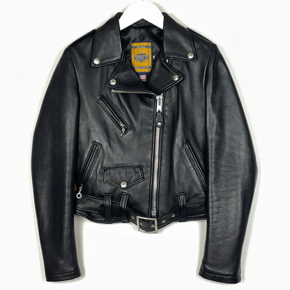 【中古品】【メンズ】 SCHOTT ショット WOMENS LAMB ONE STAR RIDERS JACKET 7197 ウーマンズ RAM ワンスター ライダース ジャケット アウター 168-261028-sa-04-teih サイズ：XS カラー：ブラック 万代Net店