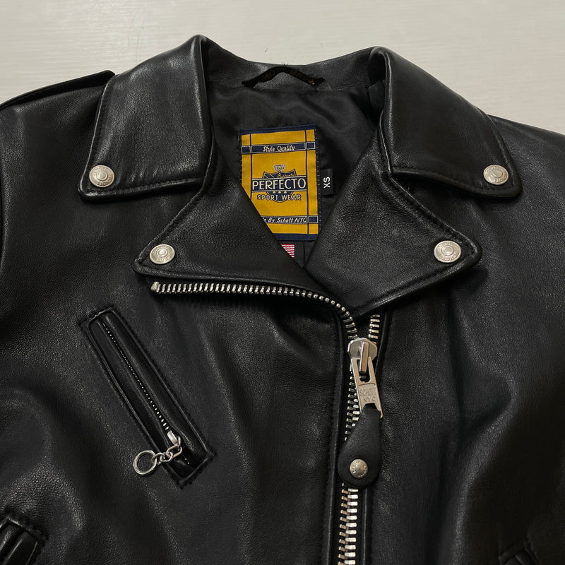 【中古品】【メンズ】 SCHOTT ショット WOMENS LAMB ONE STAR RIDERS JACKET 7197 ウーマンズ RAM ワンスター ライダース ジャケット アウター 168-261028-sa-04-teih サイズ：XS カラー：ブラック 万代Net店