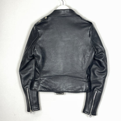 【中古品】【メンズ】 SCHOTT ショット WOMENS LAMB ONE STAR RIDERS JACKET 7197 ウーマンズ RAM ワンスター ライダース ジャケット アウター 168-261028-sa-04-teih サイズ：XS カラー：ブラック 万代Net店