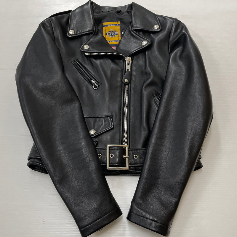 【中古品】【メンズ】 SCHOTT ショット WOMENS LAMB ONE STAR RIDERS JACKET 7197 ウーマンズ RAM ワンスター ライダース ジャケット アウター 168-261028-sa-04-teih サイズ：XS カラー：ブラック 万代Net店