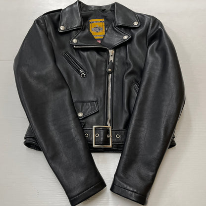 【中古品】【メンズ】 SCHOTT ショット WOMENS LAMB ONE STAR RIDERS JACKET 7197 ウーマンズ RAM ワンスター ライダース ジャケット アウター 168-261028-sa-04-teih サイズ：XS カラー：ブラック 万代Net店
