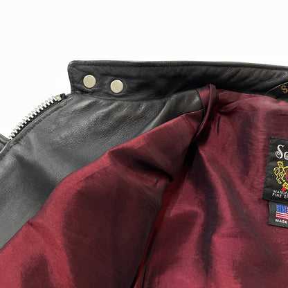 【中古品】【メンズ】 SCHOTT ショット 60’s VINTAGE STAND RIDERS 7009 SCH-641XX 60年代 ヴィンテージ スタンド ライダース アウター 145-261028-sa-03-teih サイズ：38 カラー：ブラック 万代Net店