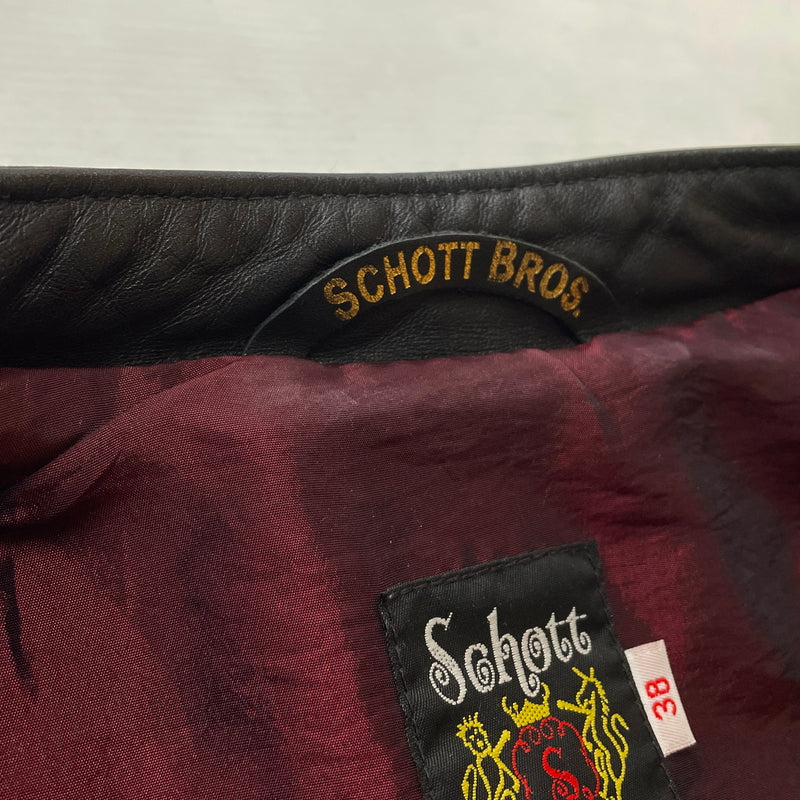【中古品】【メンズ】 SCHOTT ショット 60’s VINTAGE STAND RIDERS 7009 SCH-641XX 60年代 ヴィンテージ スタンド ライダース アウター 145-261028-sa-03-teih サイズ：38 カラー：ブラック 万代Net店