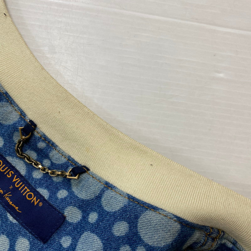 【中古品】【メンズ】 LOUIS VUITTON ルイ・ヴィトン × YAYOI KUSAMA 草間彌生 別注コラボ INFINITY DOT DENIM SHIRTS RM232H YN4 HOS33W インフィニティドット デニムシャツ 半袖 トップス 179-261027-yo-19-teih サイズ：4L カラー：総柄 万代Net店