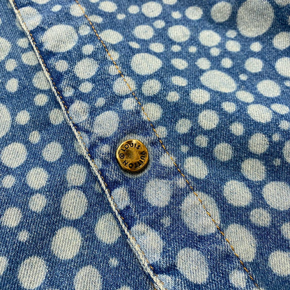 【中古品】【メンズ】 LOUIS VUITTON ルイ・ヴィトン × YAYOI KUSAMA 草間彌生 別注コラボ INFINITY DOT DENIM SHIRTS RM232H YN4 HOS33W インフィニティドット デニムシャツ 半袖 トップス 179-261027-yo-19-teih サイズ：4L カラー：総柄 万代Net店