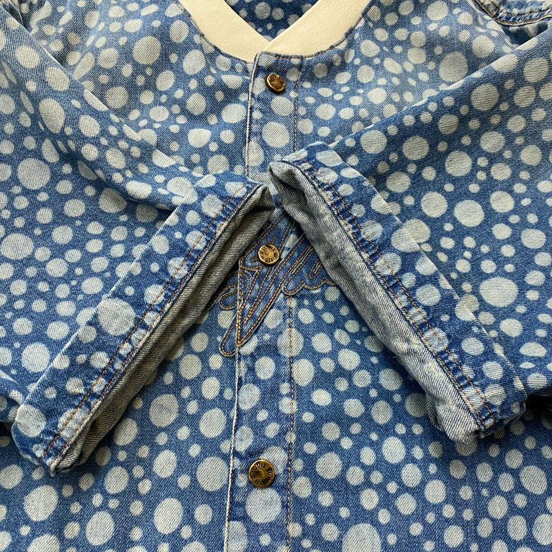 【中古品】【メンズ】 LOUIS VUITTON ルイ・ヴィトン × YAYOI KUSAMA 草間彌生 別注コラボ INFINITY DOT DENIM SHIRTS RM232H YN4 HOS33W インフィニティドット デニムシャツ 半袖 トップス 179-261027-yo-19-teih サイズ：4L カラー：総柄 万代Net店