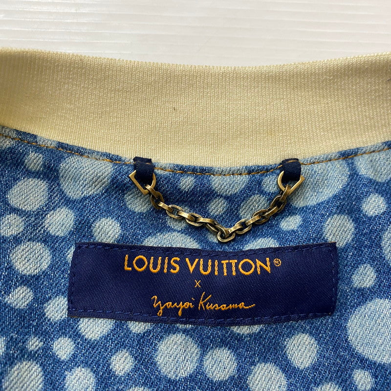 【中古品】【メンズ】 LOUIS VUITTON ルイ・ヴィトン × YAYOI KUSAMA 草間彌生 別注コラボ INFINITY DOT DENIM SHIRTS RM232H YN4 HOS33W インフィニティドット デニムシャツ 半袖 トップス 179-261027-yo-19-teih サイズ：4L カラー：総柄 万代Net店