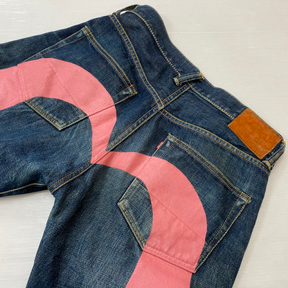 【中古品】【メンズ】 EVISU エヴィス LOT.2000 NO.2 DENIM PANTS ナンバー2 デニムパンツ ボトムス ジーンズ カモメペンキ 156-261027-yo-25-teih サイズ：31×35 カラー：インディゴ 万代Net店