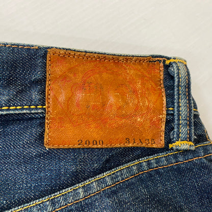 【中古品】【メンズ】 EVISU エヴィス LOT.2000 NO.2 DENIM PANTS ナンバー2 デニムパンツ ボトムス ジーンズ カモメペンキ 156-261027-yo-25-teih サイズ：31×35 カラー：インディゴ 万代Net店