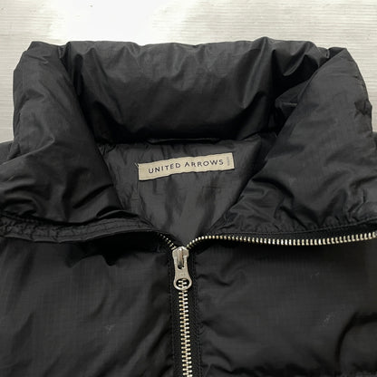 【中古品】【メンズ】 　UNITED ARROWS ユナイテッドアローズ LIPSTOP DOWN QUILTING BLOUSON 1125-199-8432 リップストップ ダウン キルティング ブルゾン アウター 147-261028-sa-11-teih サイズ：L カラー：ブラック 万代Net店