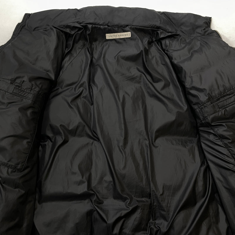 【中古品】【メンズ】 　UNITED ARROWS ユナイテッドアローズ LIPSTOP DOWN QUILTING BLOUSON 1125-199-8432 リップストップ ダウン キルティング ブルゾン アウター 147-261028-sa-11-teih サイズ：L カラー：ブラック 万代Net店