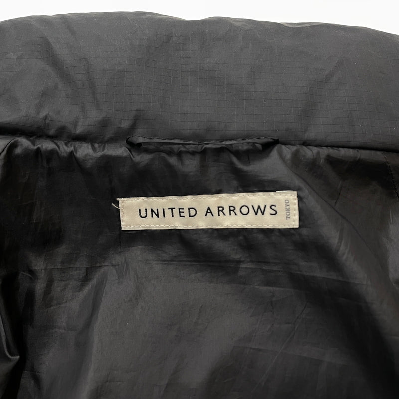 【中古品】【メンズ】 　UNITED ARROWS ユナイテッドアローズ LIPSTOP DOWN QUILTING BLOUSON 1125-199-8432 リップストップ ダウン キルティング ブルゾン アウター 147-261028-sa-11-teih サイズ：L カラー：ブラック 万代Net店