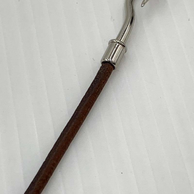 【現状渡し品】【メンズ/レディース】 HERMES エルメス LEATHER JUMBO BRACELET レザー ジャンボ ブレスレット アクセサリー 182-261030-ko-10-teih カラー：ブラウン 万代Net店