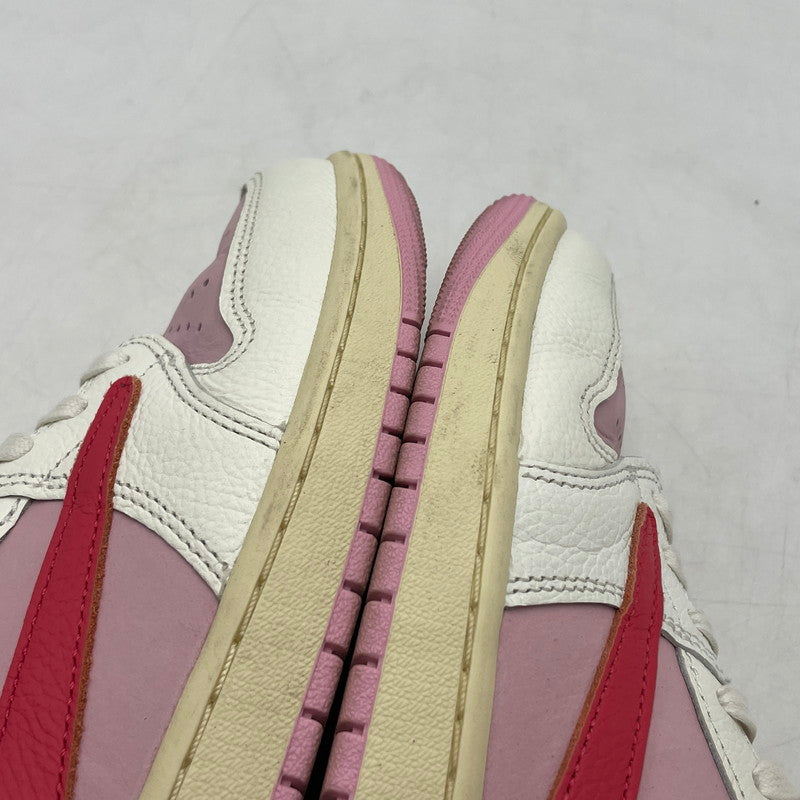 【中古品】【メンズ】 NIKE ナイキ × TRAVIS SCOTT トラヴィス スコット AIR JORDAN 1 RETRO LOW OG "SAIL TROPICAL PINK" IQ7604-101 エアジョーダン1 レトロ スニーカー 靴 160-261028-yo-10-teih サイズ：28.5cm カラー：ピンク 万代Net店