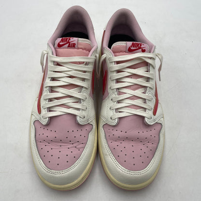 【中古品】【メンズ】 NIKE ナイキ × TRAVIS SCOTT トラヴィス スコット AIR JORDAN 1 RETRO LOW OG "SAIL TROPICAL PINK" IQ7604-101 エアジョーダン1 レトロ スニーカー 靴 160-261028-yo-10-teih サイズ：28.5cm カラー：ピンク 万代Net店