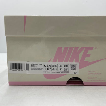 【中古品】【メンズ】 NIKE ナイキ × TRAVIS SCOTT トラヴィス スコット AIR JORDAN 1 RETRO LOW OG "SAIL TROPICAL PINK" IQ7604-101 エアジョーダン1 レトロ スニーカー 靴 160-261028-yo-10-teih サイズ：28.5cm カラー：ピンク 万代Net店