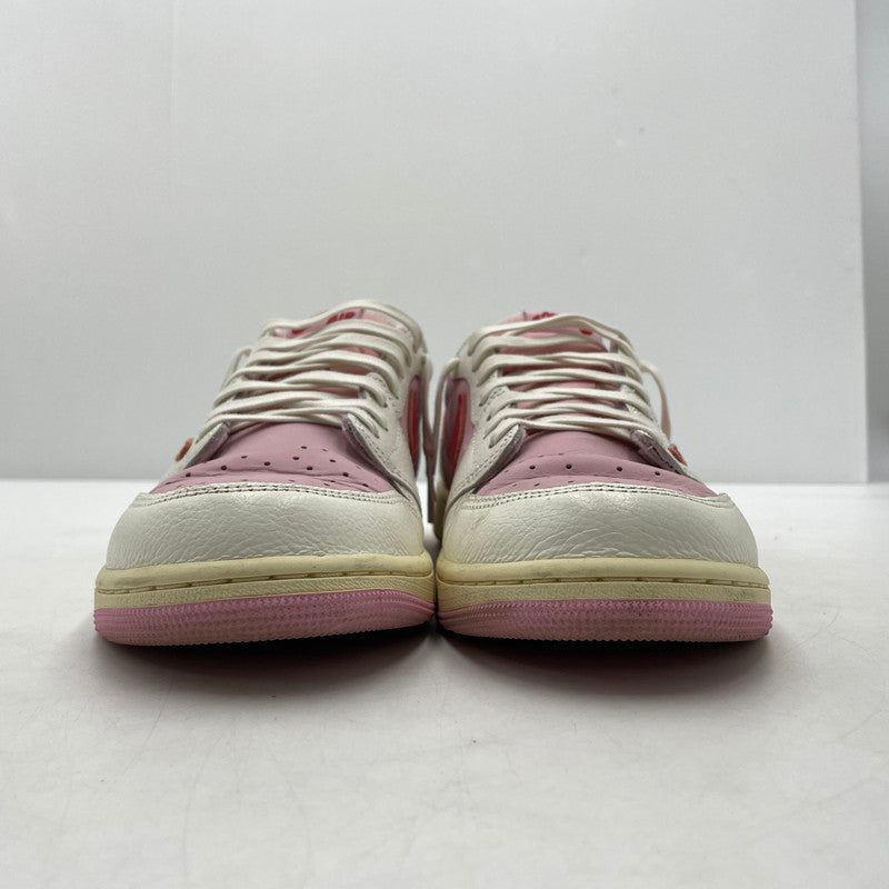 【中古品】【メンズ】 NIKE ナイキ × TRAVIS SCOTT トラヴィス スコット AIR JORDAN 1 RETRO LOW OG "SAIL TROPICAL PINK" IQ7604-101 エアジョーダン1 レトロ スニーカー 靴 160-261028-yo-10-teih サイズ：28.5cm カラー：ピンク 万代Net店