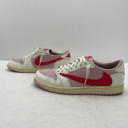 【中古品】【メンズ】 NIKE ナイキ × TRAVIS SCOTT トラヴィス スコット AIR JORDAN 1 RETRO LOW OG "SAIL TROPICAL PINK" IQ7604-101 エアジョーダン1 レトロ スニーカー 靴 160-261028-yo-10-teih サイズ：28.5cm カラー：ピンク 万代Net店