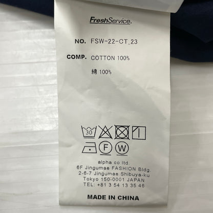 【中古品】【メンズ】 FRESH SERVICE フレッシュ サービス DOUBLE TYPEWRITER ANORAK FSW-22-CT-23 ダブル タイプライター アノラック アウター 140-261029-sa-04-teih サイズ：フリー カラー：ネイビー 万代Net店