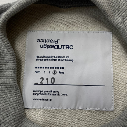 【中古品】【メンズ】 UNTRACE アントレース CREWNECK SWEAT クルーネック スウェット 長袖 トップス 140-261029-sa-15-teih サイズ：2 カラー：グレー 万代Net店